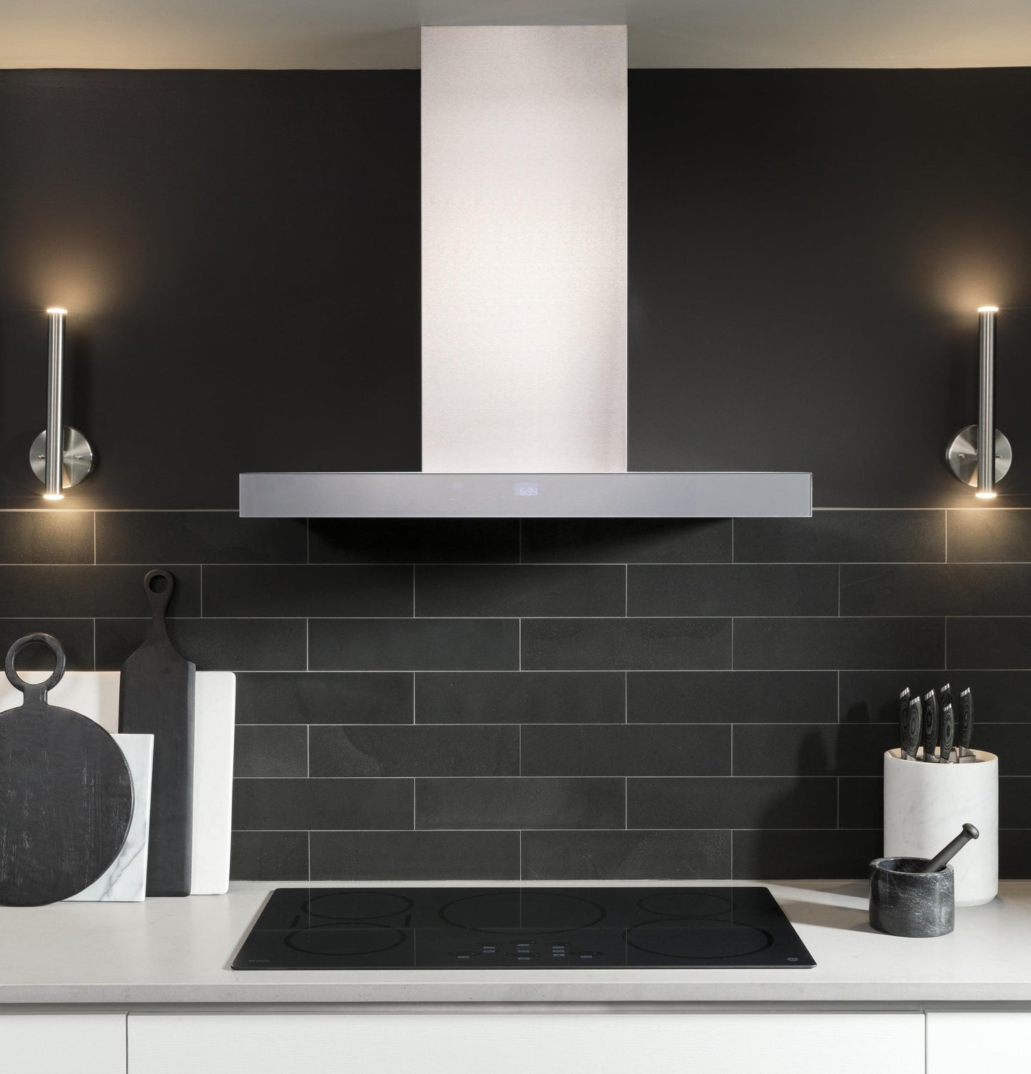 CAFE UVW9361SLSS 36" Smart Designer Wall Mount Hood w/ Perimeter Venting in Stainless Steel - UVW9361SLSS