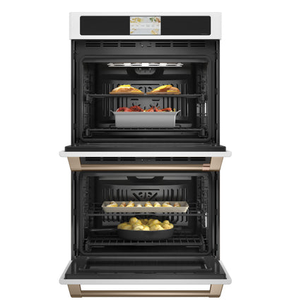 CAFE CTD90DP4NW2 CAFé Professional Series 30" Smart Built-In Convection Double Wall Oven in White - CTD90DP4NW2