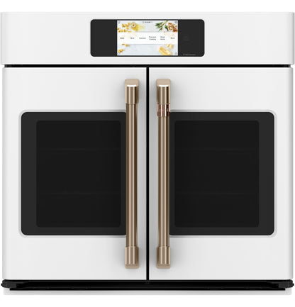 CAFE CTS90FP4NW2 CAFéProfessional Series 30" Smart Built-In Convection French-Door Single Wall Oven White  - CTS90FP4NW2