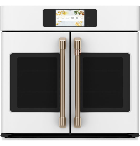 CAFE CTS90FP4NW2 CAFéProfessional Series 30" Smart Built-In Convection French-Door Single Wall Oven White  - CTS90FP4NW2