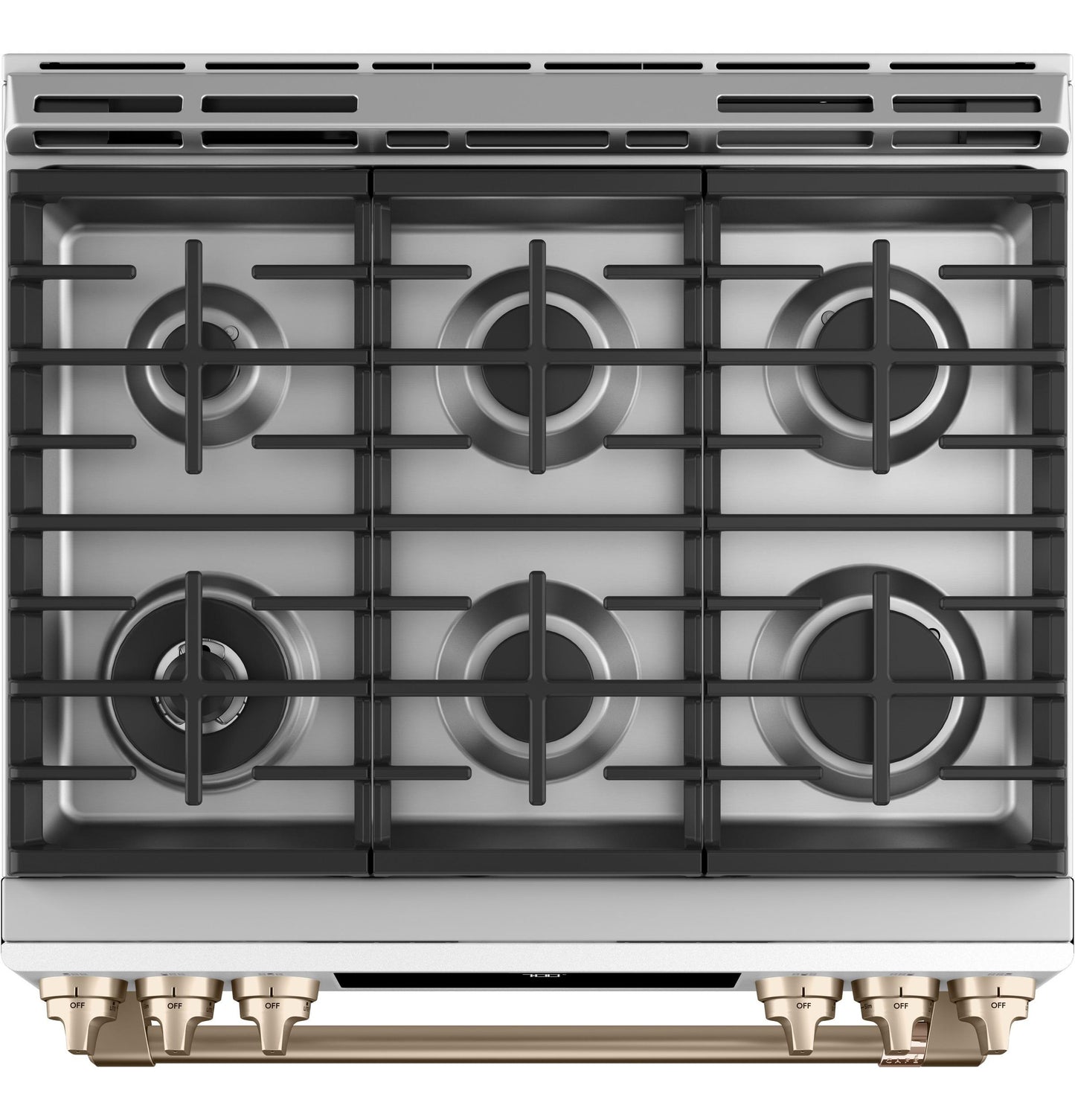 CAFE CGS700P4MW2 CAFé 30" Smart Slide-In, Front-Control, Gas Range with Convection Oven White - CGS700P4MW2