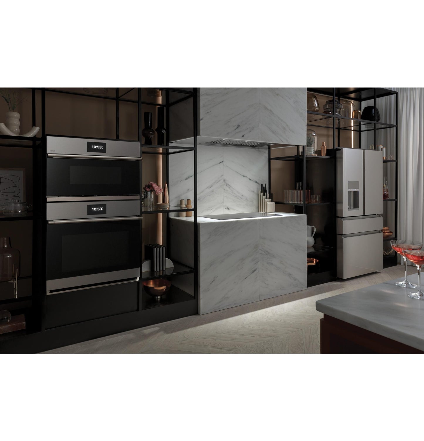 CAFE UVC9360SLSS 36" Smart Designer Custom Insert w/ Dimmable LED Lighting in Stainless Steel - UVC9360SLSS