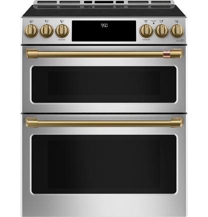 CAFE CHS950P2MS1 CAFé 30" Smart Slide-In, Front-Control, Induction and Convection Double-Oven Range in Stainless Steel - CHS950P2MS1