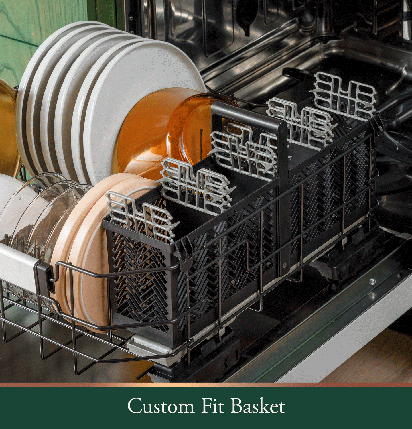 CAFE CDP888M5VS5 CAFé CustomFit ENERGY STAR Stainless Interior Smart Dishwasher with Ultra Wash Top Rack and LED Lights, 39 dBA in Platinum Glass Gray - CDP888M5VS5