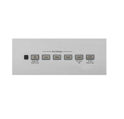 CAFE UVW8361SLSS 36" Designer Wall Mount Hood w/ Dimmable LED Lighting in Stainless Steel - UVW8361SLSS