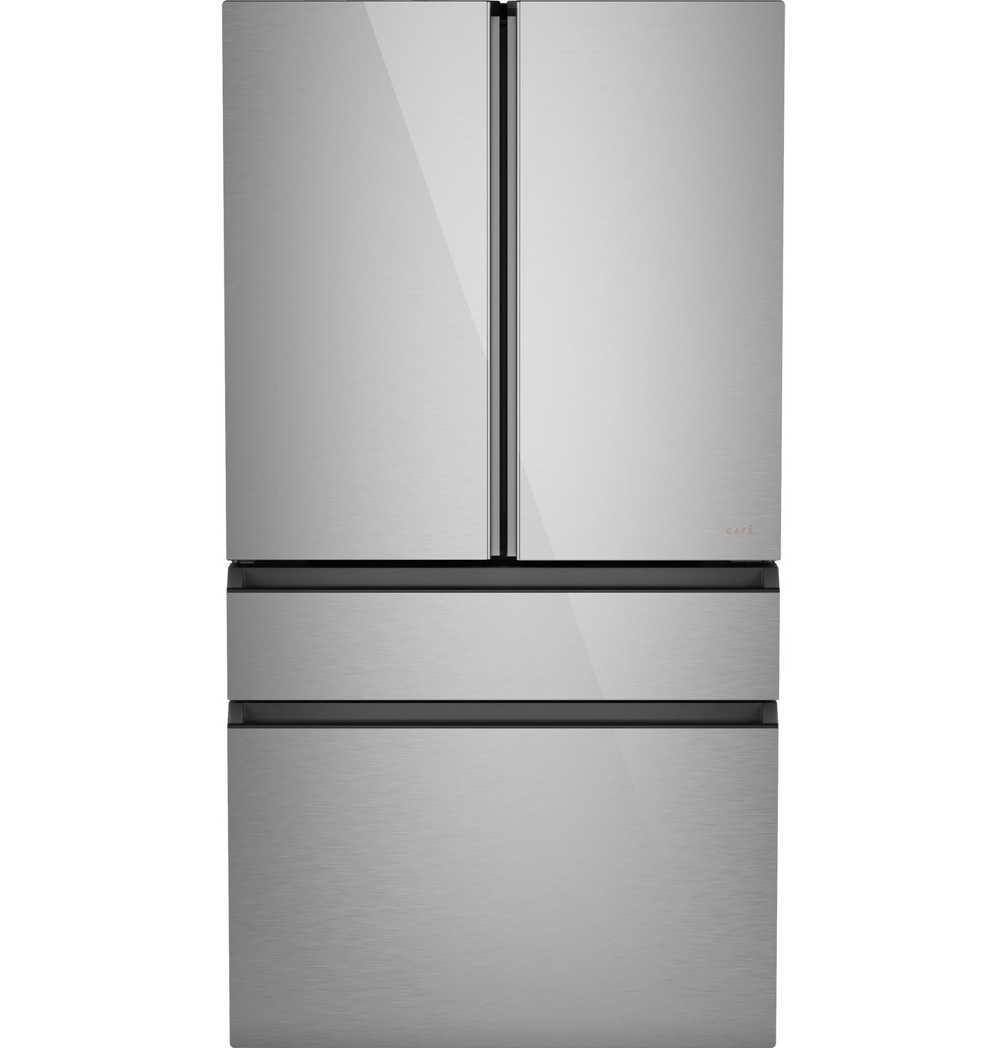 CAFE CJE23DM5WS5 CAFé ENERGY STAR 23.2 Cu. Ft. Smart Counter-Depth 4-Door French-Door Refrigerator in Platinum Glass With Dual-Dispense AutoFill Pitcher Gray - CJE23DM5WS5