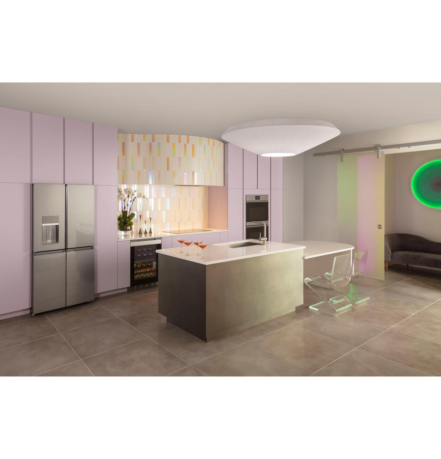 CAFE UVC9360SLSS 36" Smart Designer Custom Insert w/ Dimmable LED Lighting in Stainless Steel - UVC9360SLSS