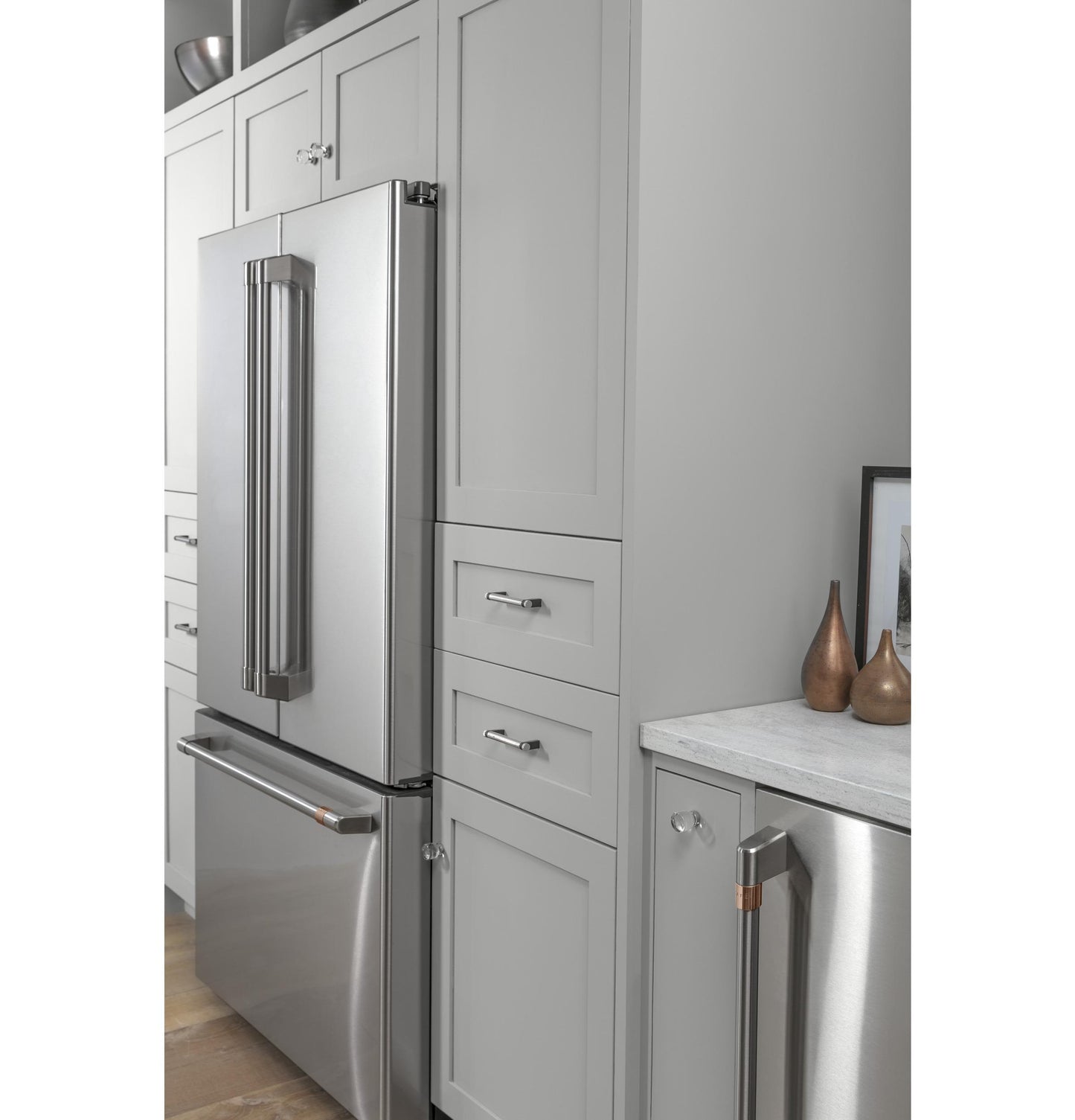 CAFE CWE23SP2MS1 CAFé ENERGY STAR 23.1 Cu. Ft. Smart Counter-Depth French-Door Refrigerator in Stainless Steel - CWE23SP2MS1