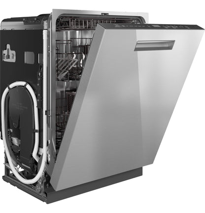 CAFE CDP888M5VS5 CAFé CustomFit ENERGY STAR Stainless Interior Smart Dishwasher with Ultra Wash Top Rack and LED Lights, 39 dBA in Platinum Glass Gray - CDP888M5VS5