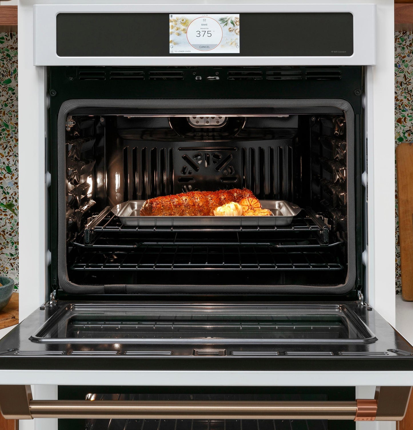 CAFE CTD90DP4NW2 CAFé Professional Series 30" Smart Built-In Convection Double Wall Oven in White - CTD90DP4NW2