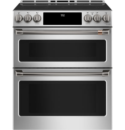 CAFE CHS950P2MS1 CAFé 30" Smart Slide-In, Front-Control, Induction and Convection Double-Oven Range in Stainless Steel - CHS950P2MS1