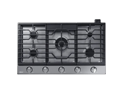 DACOR DTG36P875NS Transitional 36" Gas Cooktop, Silver in Stainless Steel, Natural Gas/Liquid Propane - DTG36P875NS