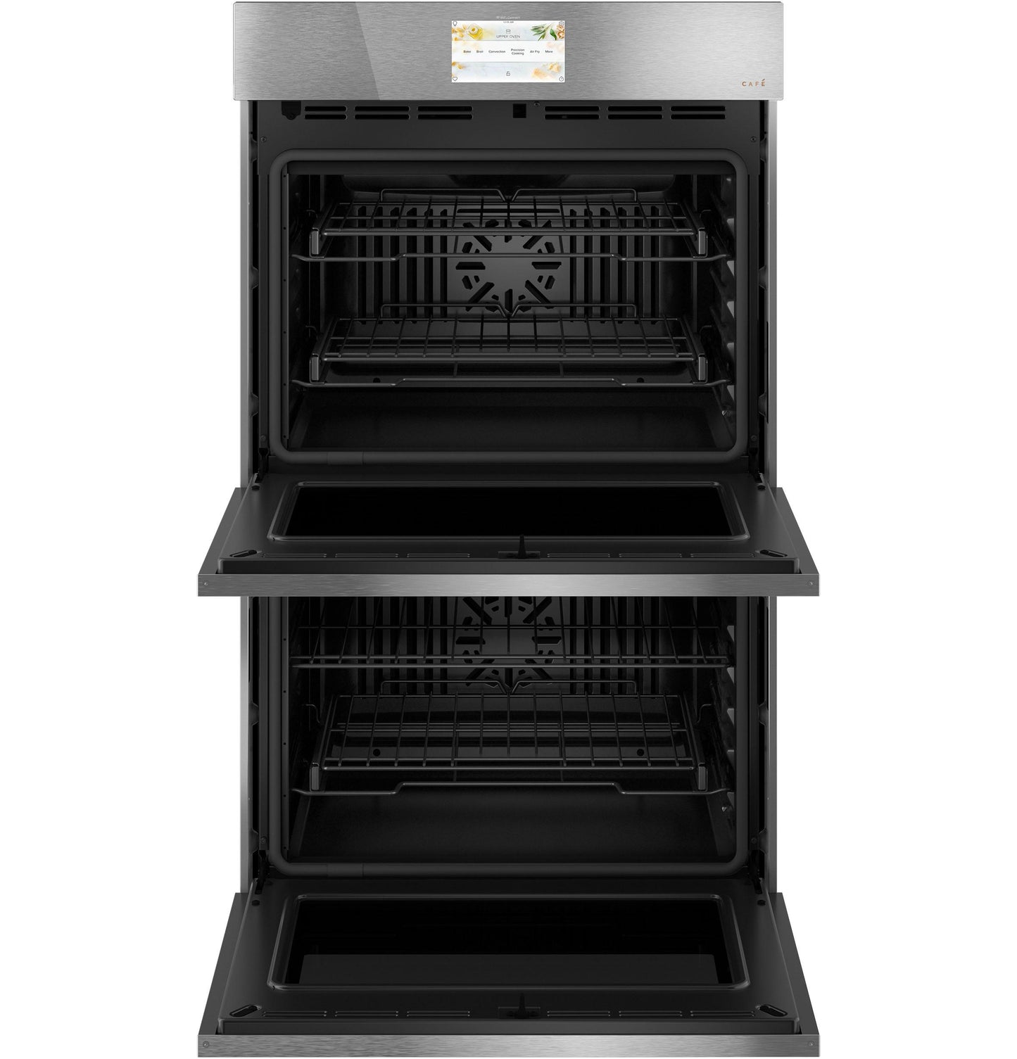 CAFE CTD90DM2NS5 CAFé 30" Smart Built-In Convection Double Wall Oven in Platinum Glass Gray - CTD90DM2NS5
