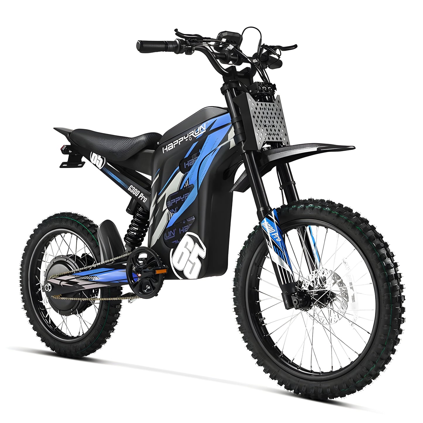 HappyRun G300 Pro 72V/30Ah 6500W Off-Road Electric Dirt Bike - HAPPYRUN-G300PRO-ORANGE