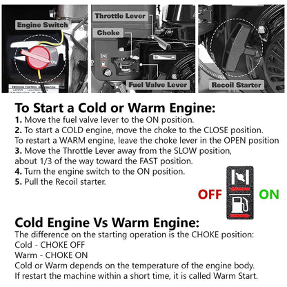 Stark USA 6.5HP Plate Compactor Gas-Powered 196cc 4000lbs Force With Water Tank - 61006