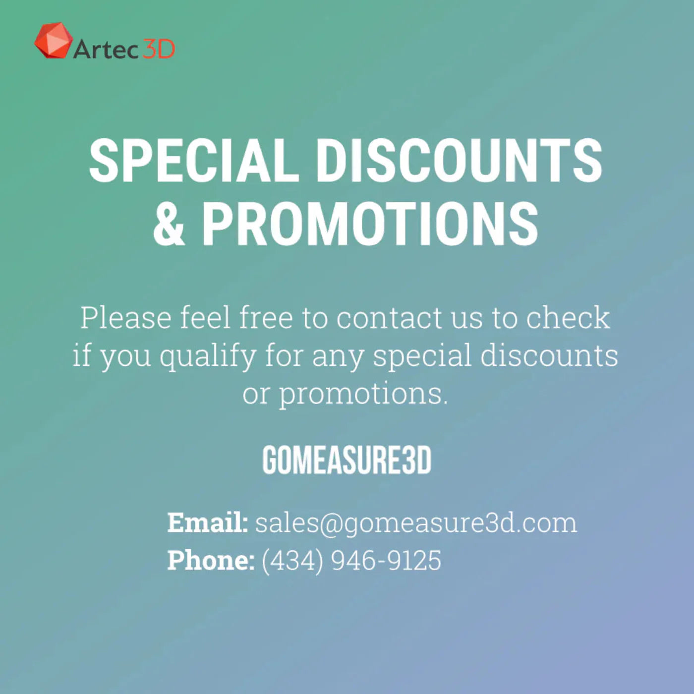 Artec Eva Lite 3D Scanner - ARTEC-SCAN-EVA-L