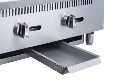 Chef AAA Commercial 48 in. Countertop with Griddle with 4 Burners NG - TCGM48