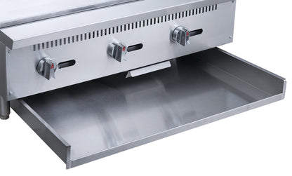 Chef AAA Commercial 24 in. Countertop with Griddle with 2 Burners NG - TCGM24