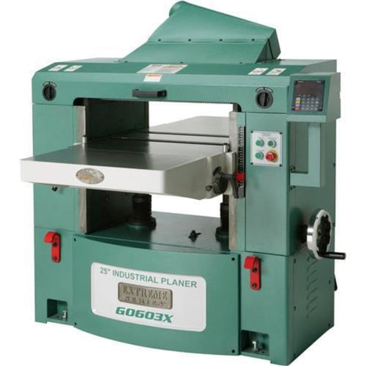 U.S Industrial Grizzly Industrial 25" 15 HP 3-Phase Extreme-Series Planer w/ Helical Cutterhead - G0603X