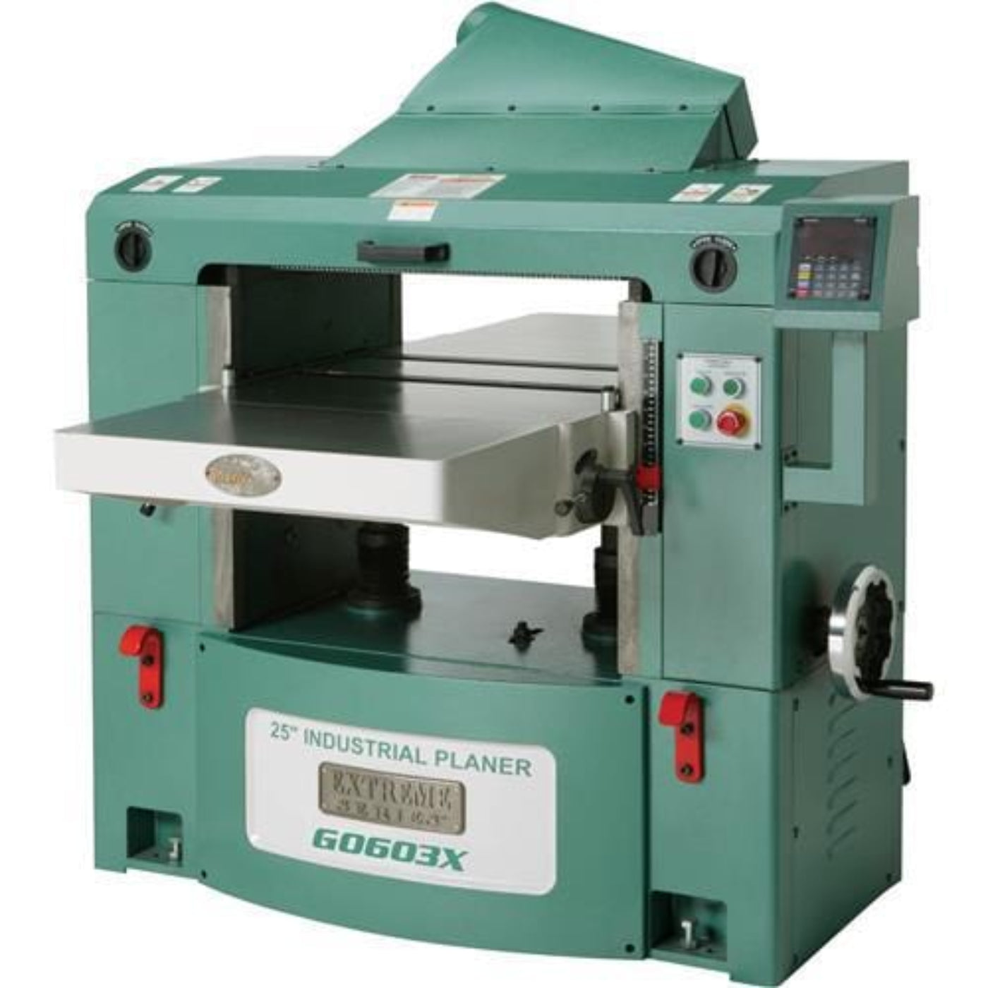 U.S Industrial Grizzly Industrial 25" 15 HP 3-Phase Extreme-Series Planer w/ Helical Cutterhead - G0603X
