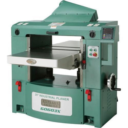 U.S Industrial Grizzly Industrial 25" 15 HP 3-Phase Extreme-Series Planer w/ Helical Cutterhead - G0603X