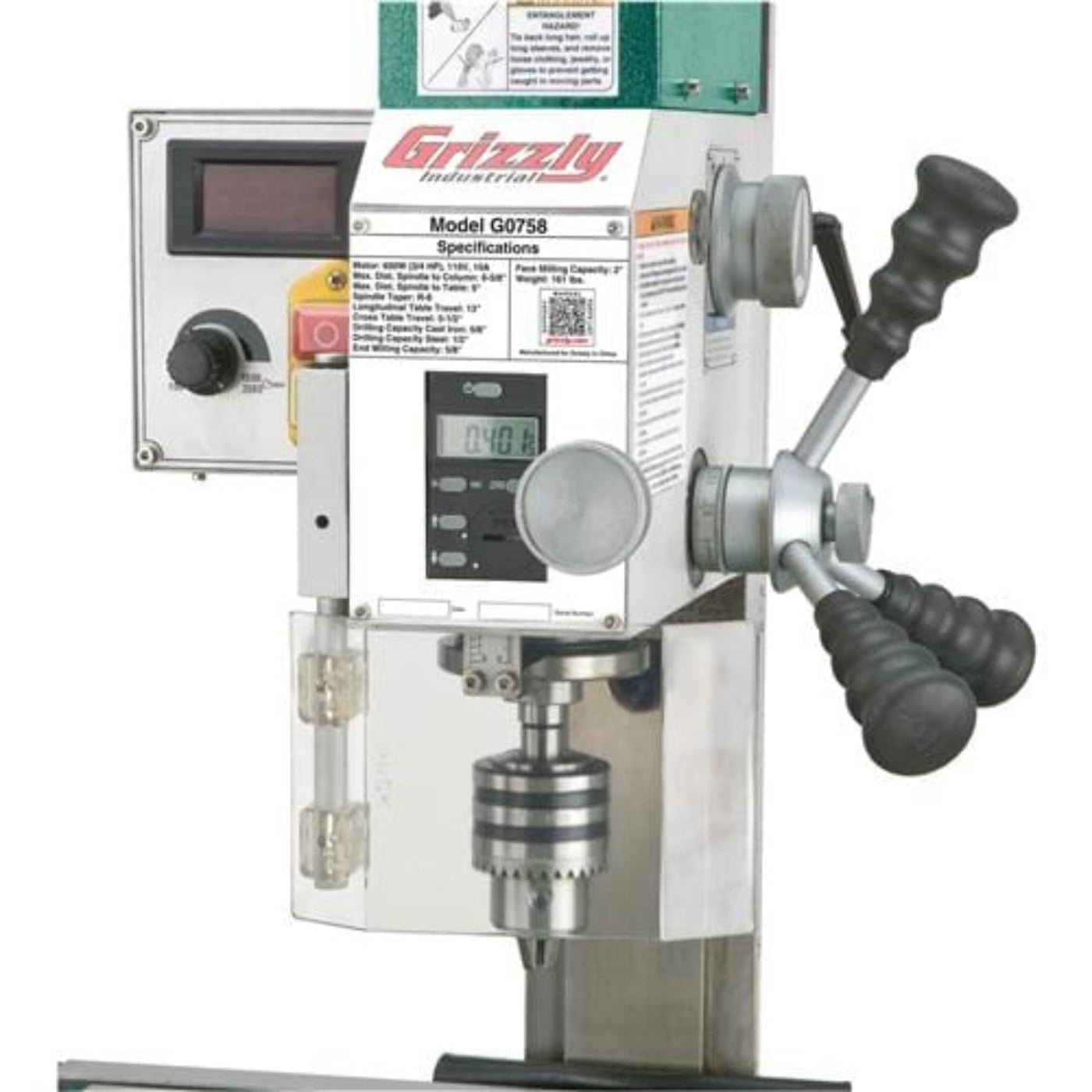 U.S Industrial Grizzly Industrial 6" x 20" 3/4 HP Mill/Drill - G0758