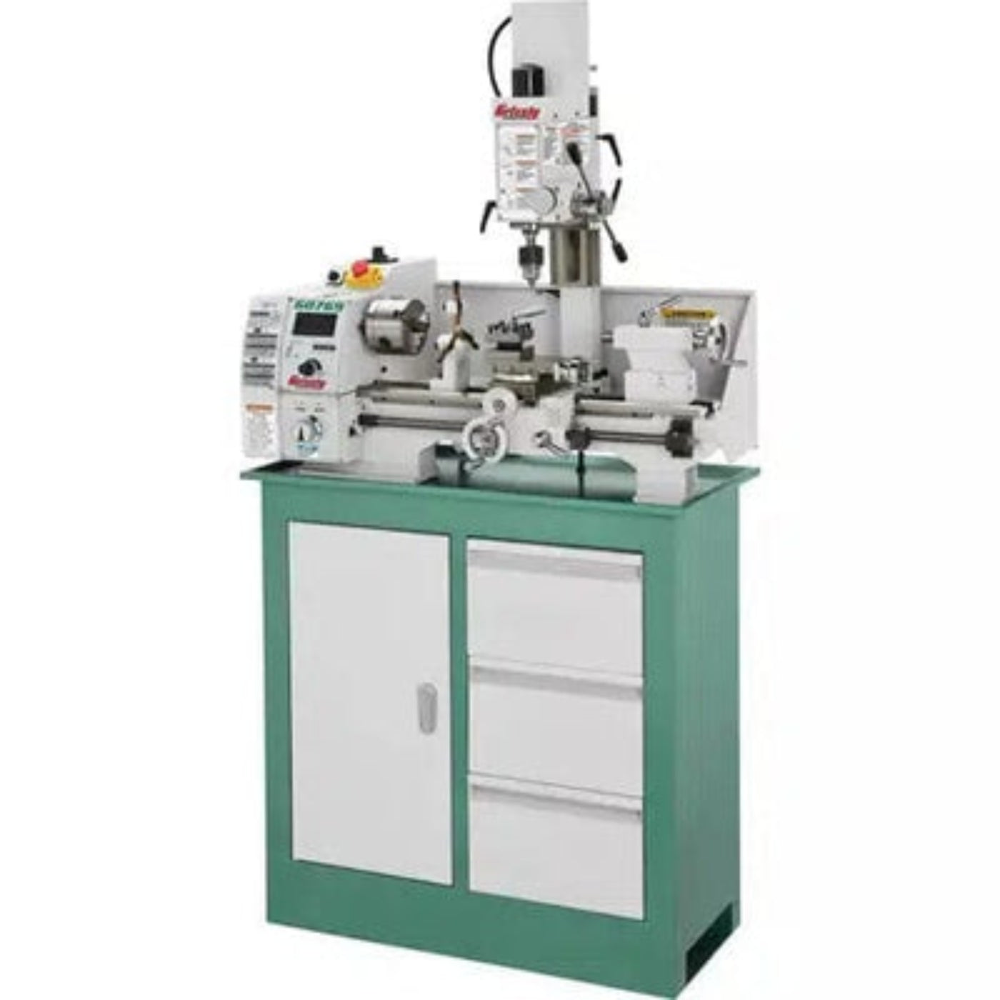 U.S Industrial Grizzly Industrial 8" x 16" Variable-Speed Lathe with Milling Head