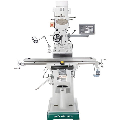 U.S Industrial Grizzly Industrial 9" x 49" Vertical Mill with Power Feed and DRO - G0796