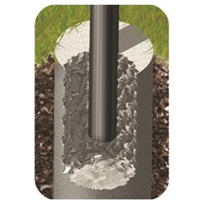 Pilot Rock Jumbo Park Style Steel Outdoor BBQ Charcoal Grill and Post, 6 Pack - 415883