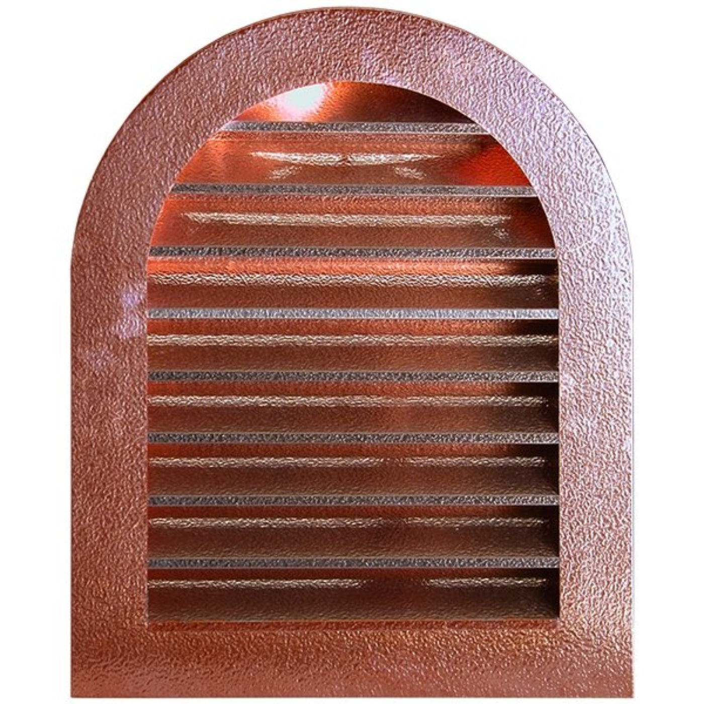 Copperlab Hammered Copper Tombstone Louvered Gable Wall Vent - HCWLVT1218F