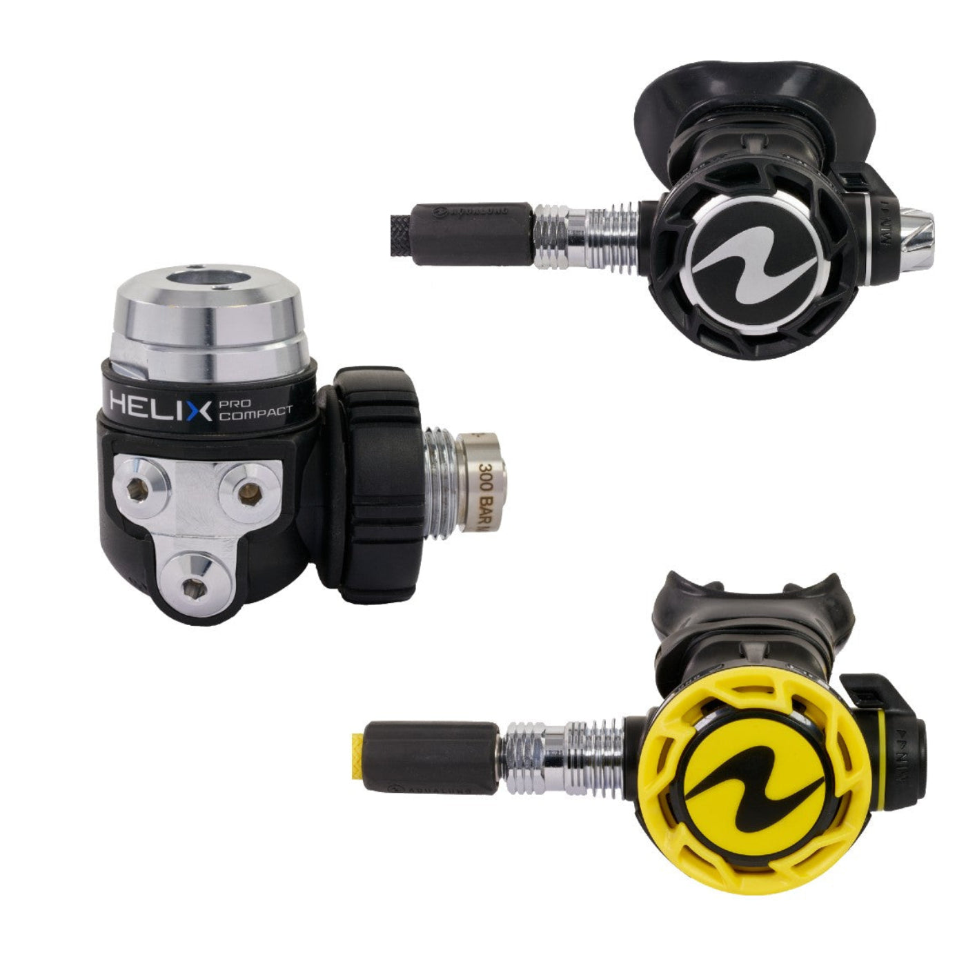 Aqua Lung Helix Compact Pro Stage3 1st, 2nd, Octo Regulator Set - REG416 DIN SET