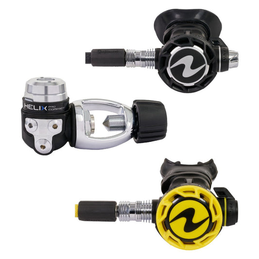 Aqua Lung Helix Compact Pro Stage3 1st, 2nd, Octo Regulator Set - REG416 DIN SET