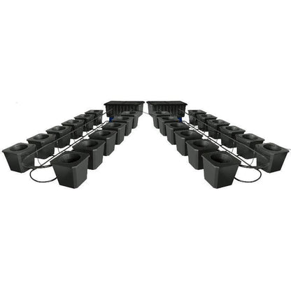 Supercloset 24-Site Bubble Flow Buckets Hydroponic Grow System - Gsi-Bfb24