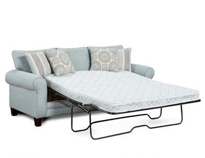 Modway Furniture 1144 Transitional Sleep Sofa - Coastal Style with Reversible Cushions & Stain-Resistant Fabric - 1144 Grande Glacier Sleeper