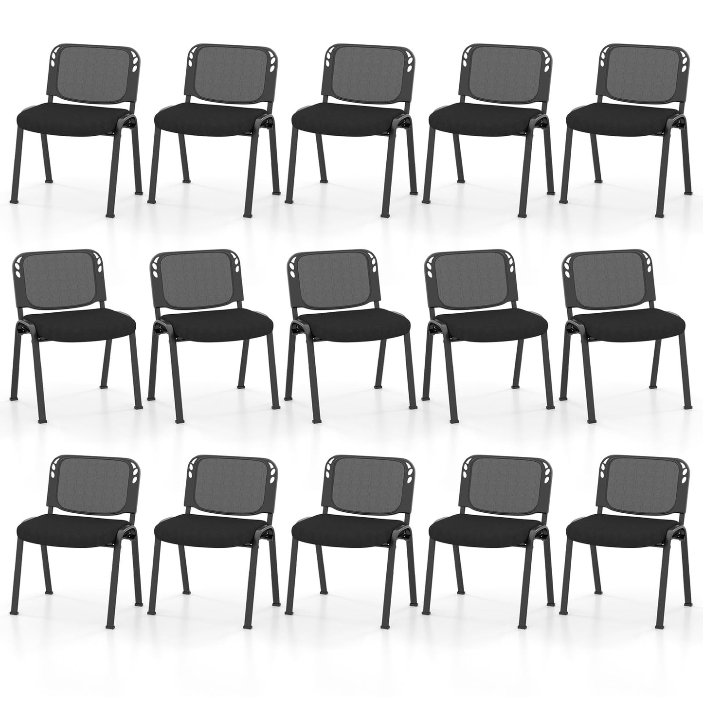 Tangkula Set of 5/10/15 Conference Chairs with Upholstered Seat - HW61922