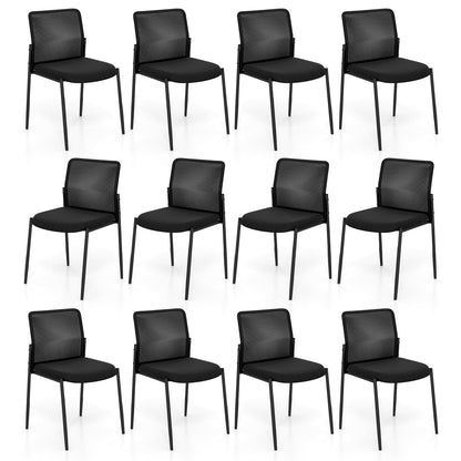 Tangkula Stackable Conference Room Chairs Set - 3*CB10599DK-2