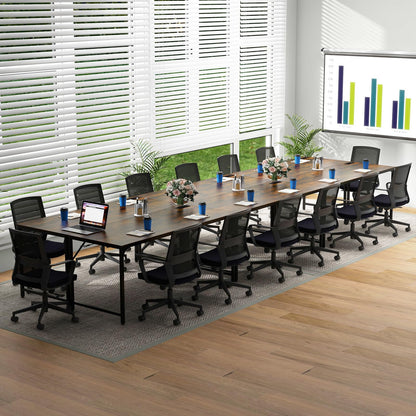 Tangkula 60” Large Computer Desk with Charging Station, Modern Simple Study Writing Desk with Storage Bag - 4*JV11154US-CF