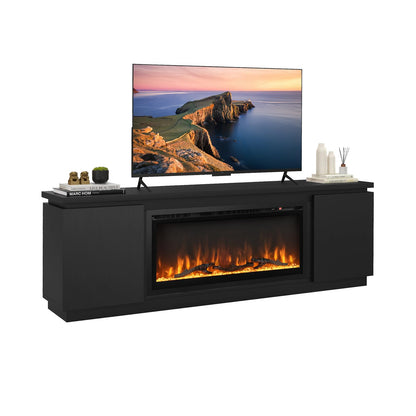Tangkula Fireplace TV Stand for TVs up to 80" - FP10530US-36+HV10611WH+