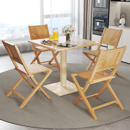 Tangkula 2/4 Pieces Folding Patio Chairs(Sun Back) - 2*JV12297