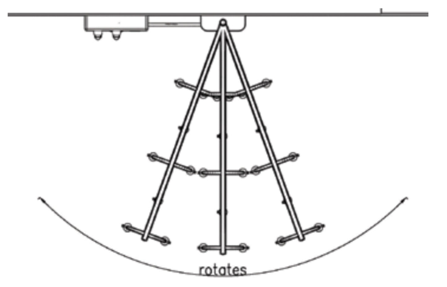 Touch America Stationary Neptune Wet Table and 8-Head Vichy Shower Deluxe Package - 82030+22003-0100