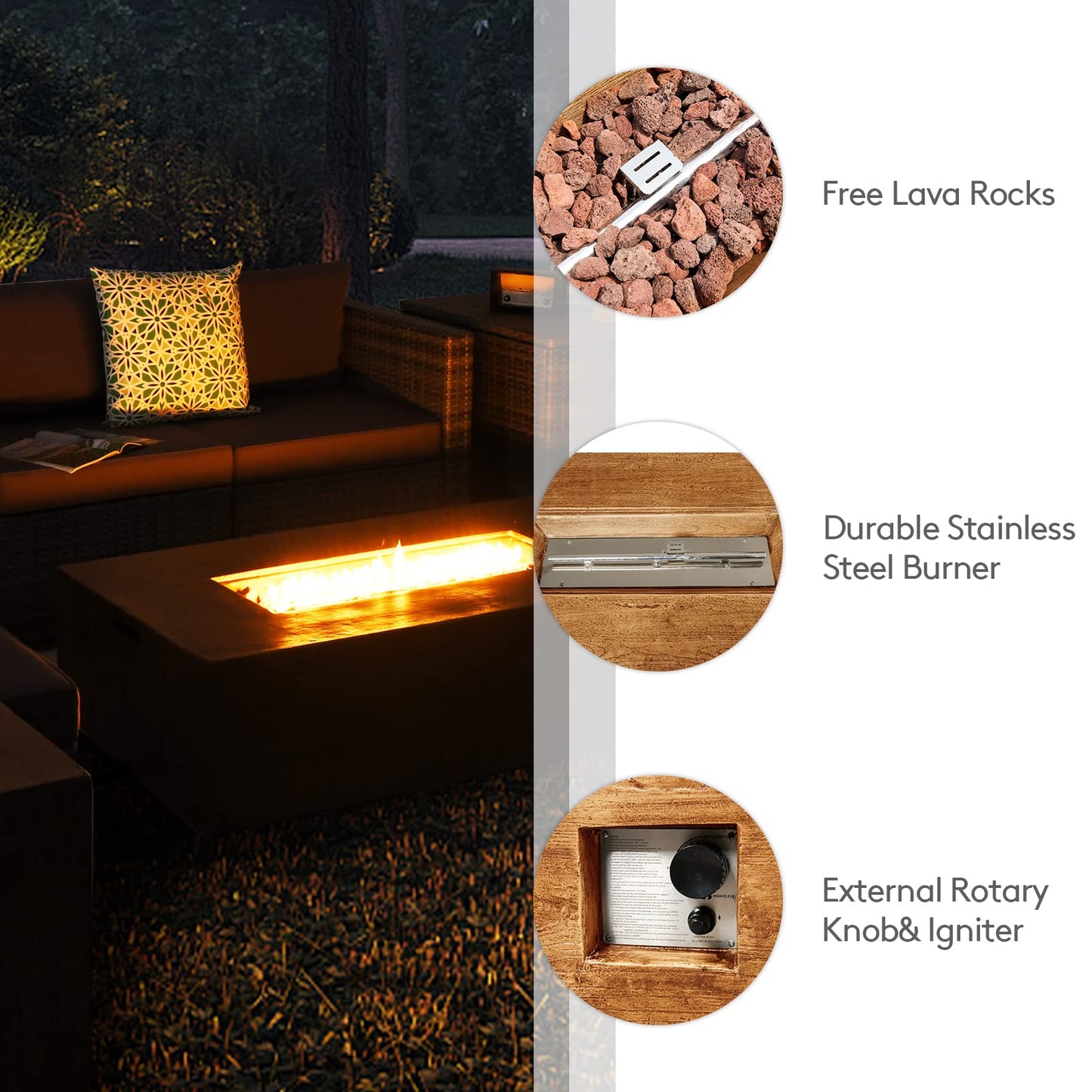 Tangkula 10 Pieces Patio Rattan Conversation Set, Patiojoy Outdoor Wicker Furniture Set - OP70343-A+OP70343-B+HW65782AGR+