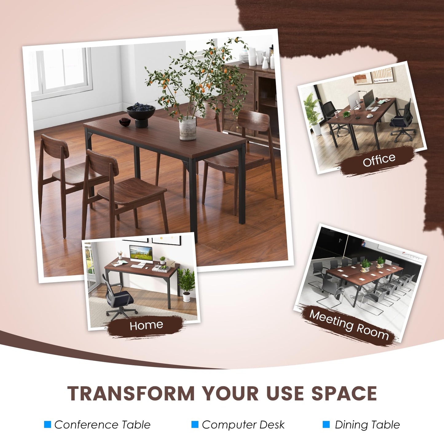 Tangkula Conference Table Set of 8/6/4/2/1 - KC55681CF