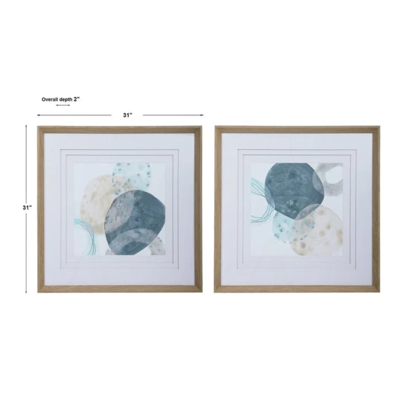 Uttermost Circlet Modern Prints, S/2 41622 - S/2 41622