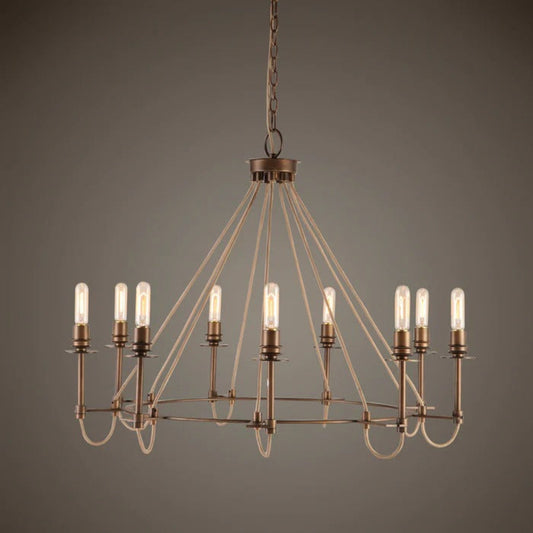 Uttermost Lyndhurst Industrial 9 Light Chandelier 21321 - 21321