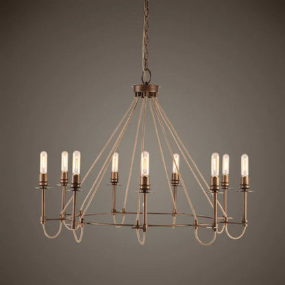 Uttermost Lyndhurst Industrial 9 Light Chandelier 21321 - 21321