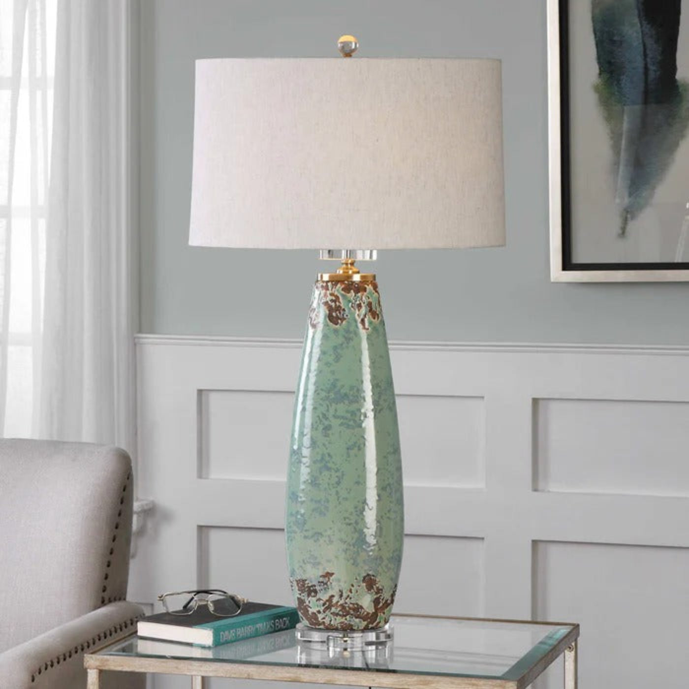 Uttermost Rovasenda Mint Green Table Lamp 27157-1 - 27157-1