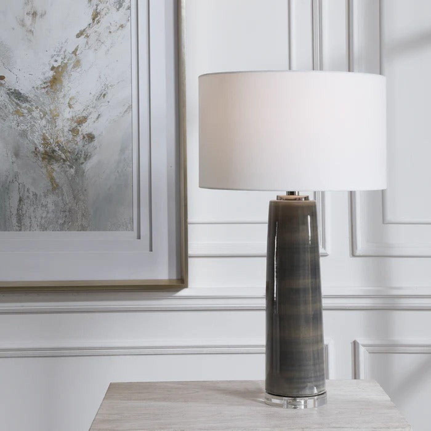Uttermost Seurat Charcoal Table Lamp 28413 - 28413