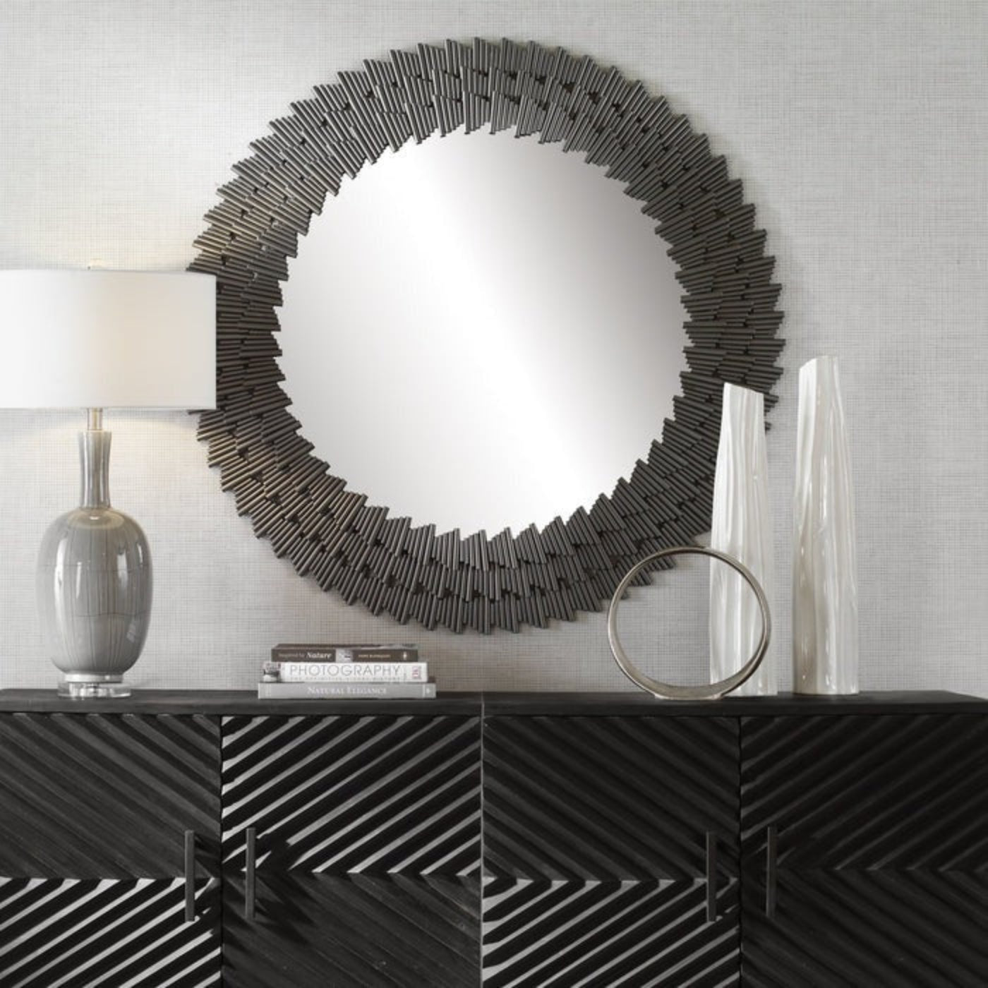 Uttermost Illusion Modern Round Mirror 09848 - 09848