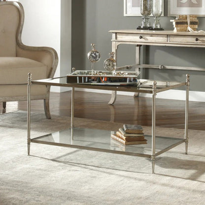 Uttermost Gannon Mirrored Glass Coffee Table 24281 - 24281