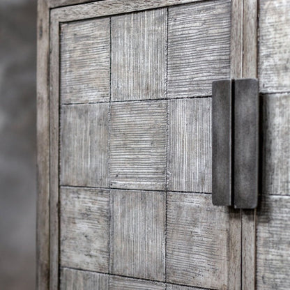 Uttermost Hamadi Distressed Gray 2 Door Cabinet 25444 - 25444